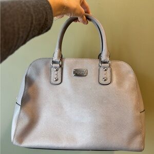 Michael Kors Light Gray Satchel